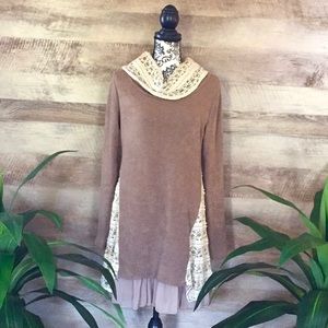 Anthropologie A’reve Cowl Sweater Dress